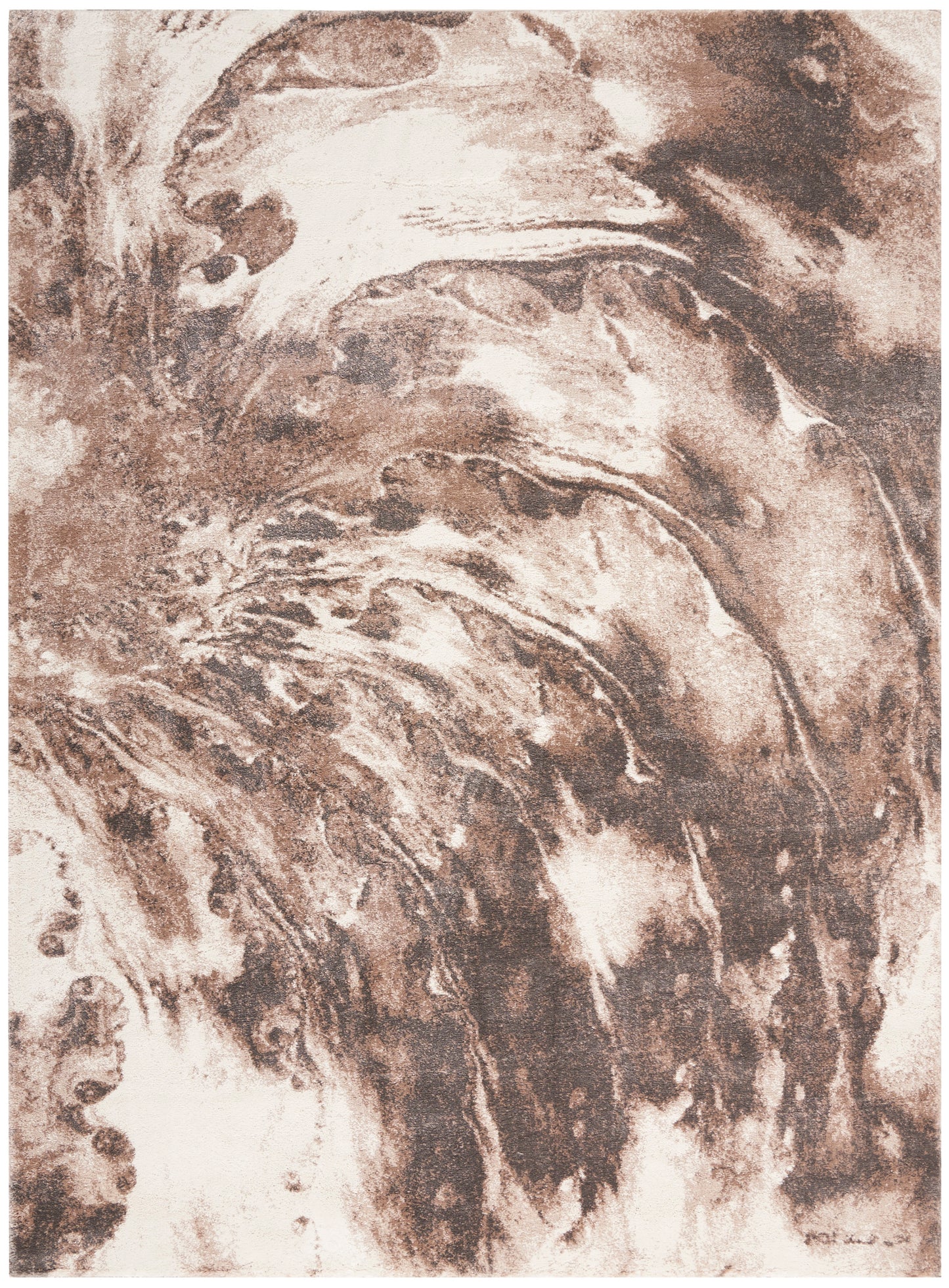 Nourison Home American Manor AMR03 Ivory Mocha Contemporary Power-loomed Rug