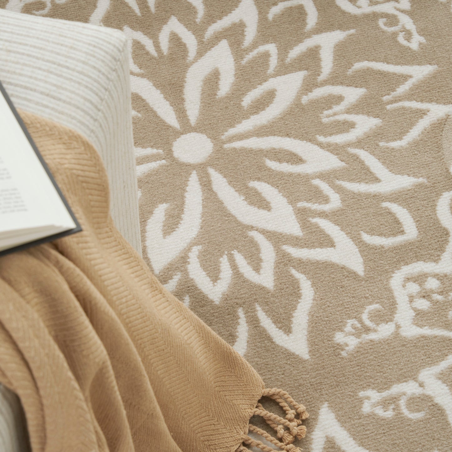 Nourison Home Jubilant  Taupe  Transitional