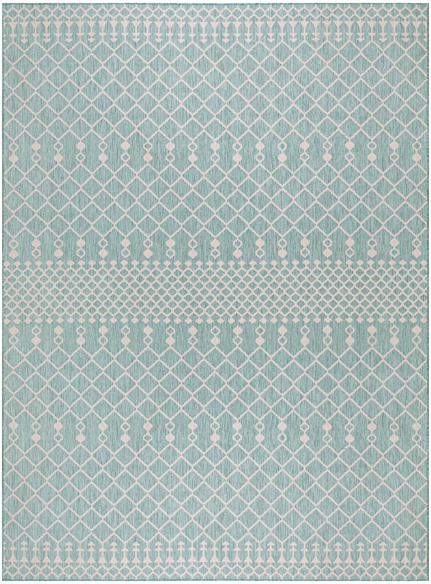 Nourison Home Positano POS02 Aqua Contemporary Power-loomed Rug
