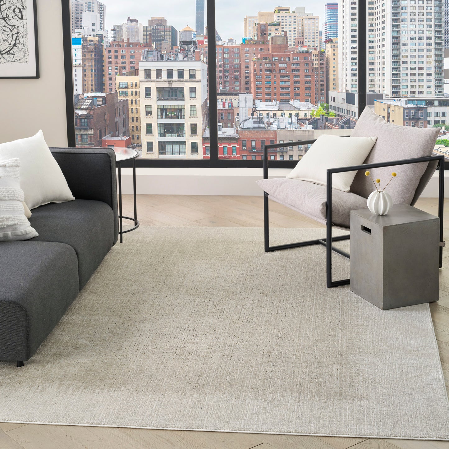 DKNY Grand Street  Ivory Beige  Contemporary