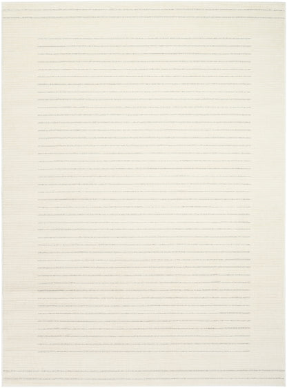 Nourison Home Ivory Hues IVH04 Ivory Grey Contemporary Power-loomed Rug