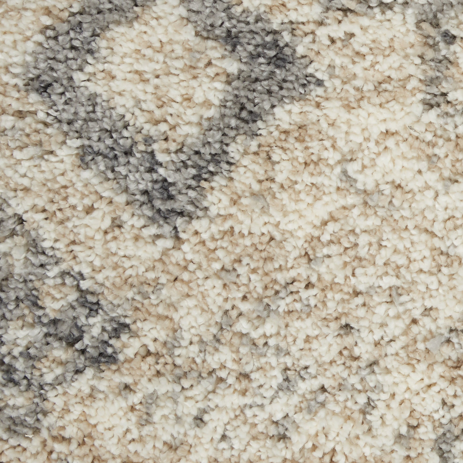 Nourison Home Oslo Shag  Ivory Grey  Contemporary
