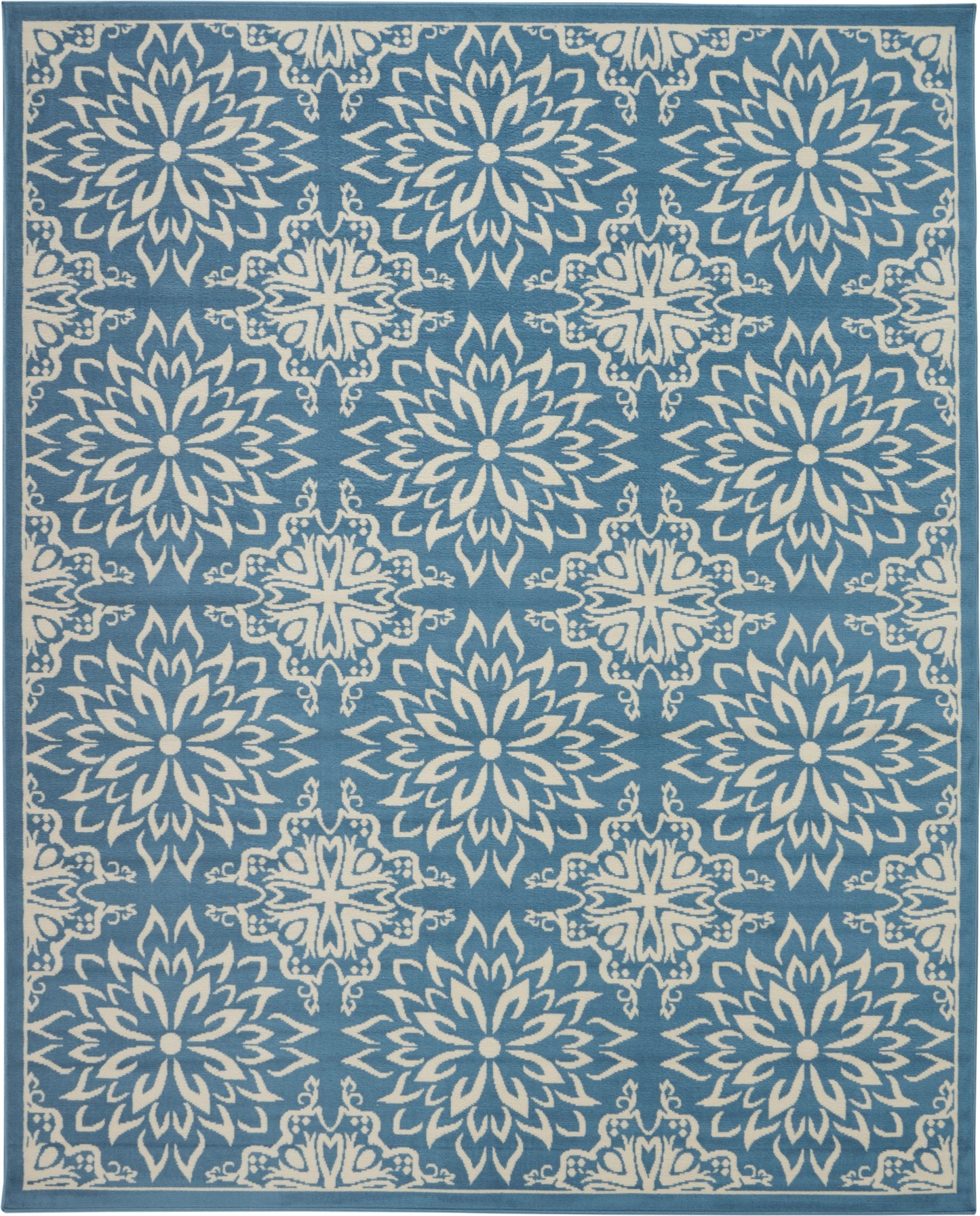 Nourison Home Jubilant  Ivory Blue  Transitional