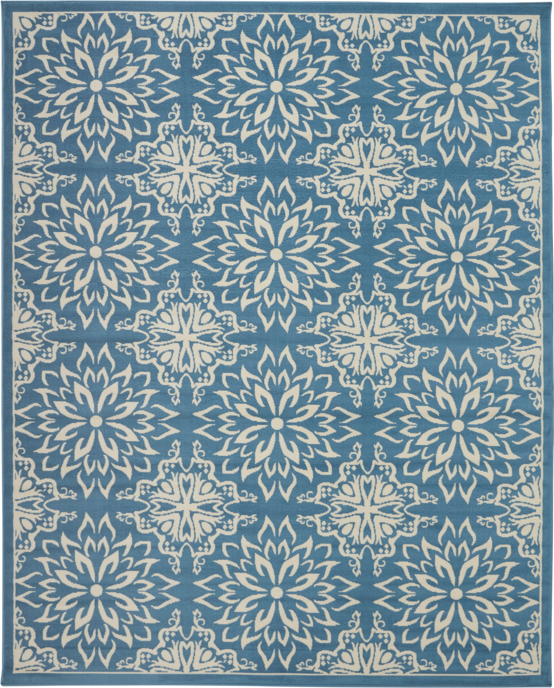 Nourison Home Jubilant  Ivory Blue  Transitional