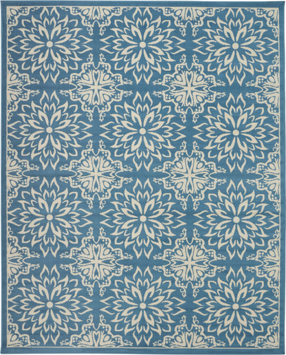 Nourison Home Jubilant  Ivory Blue  Transitional