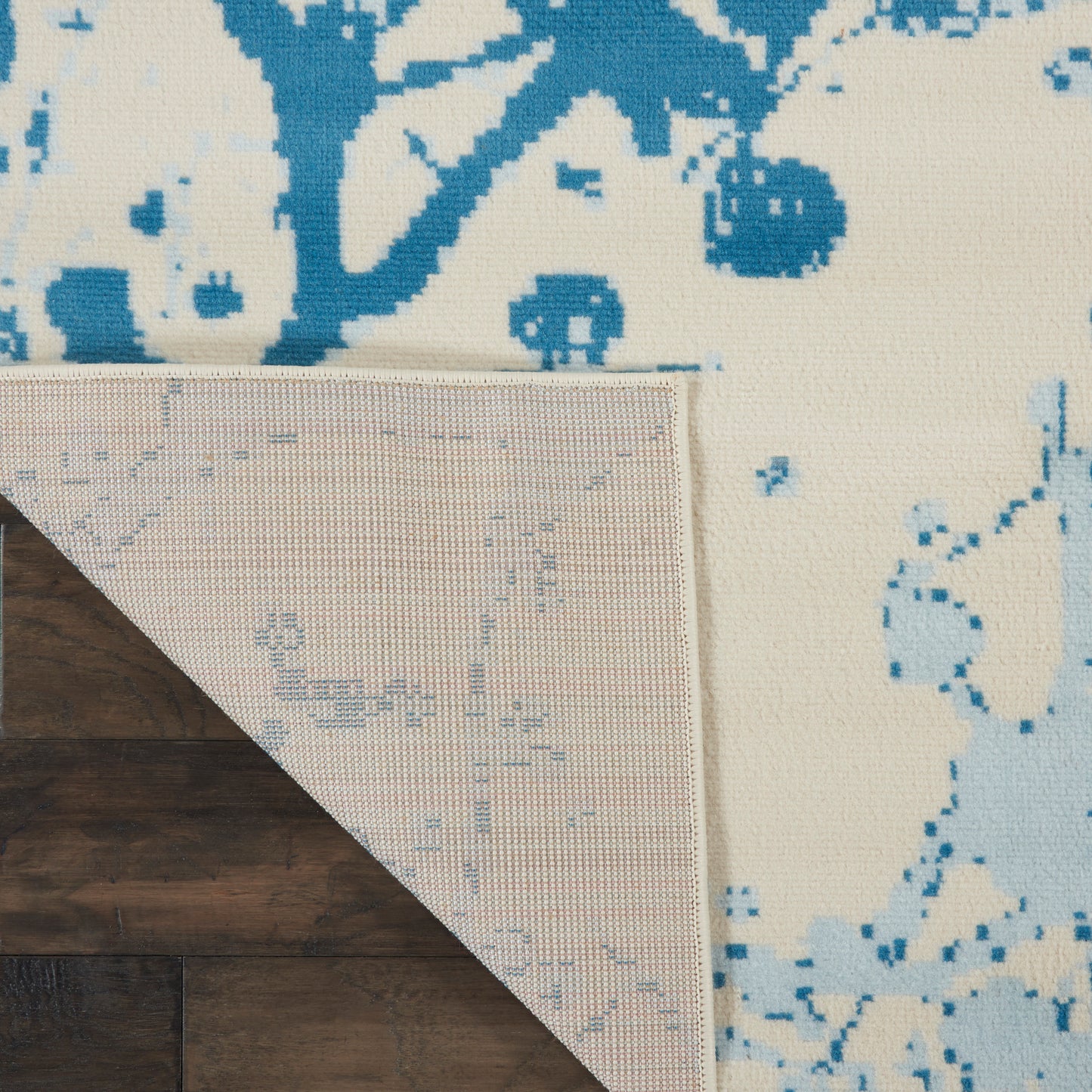 Nourison Home Jubilant  Ivory Blue  Contemporary