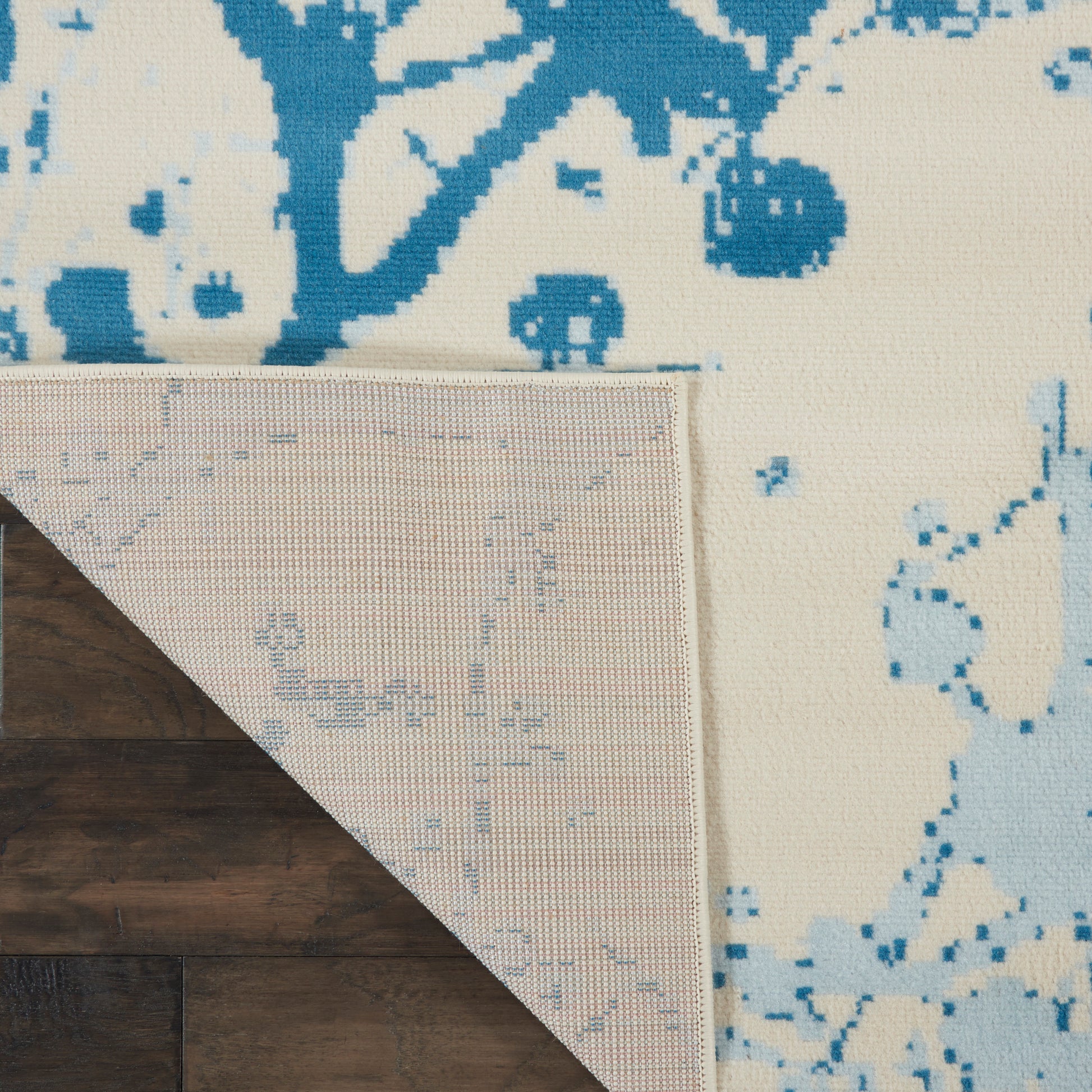 Nourison Home Jubilant  Ivory Blue  Contemporary