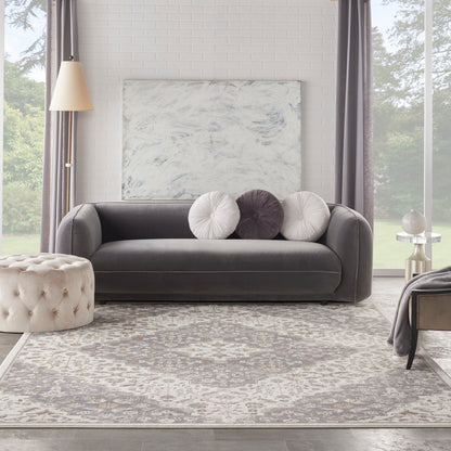Nourison Home Elation  Ivory Grey  Traditional