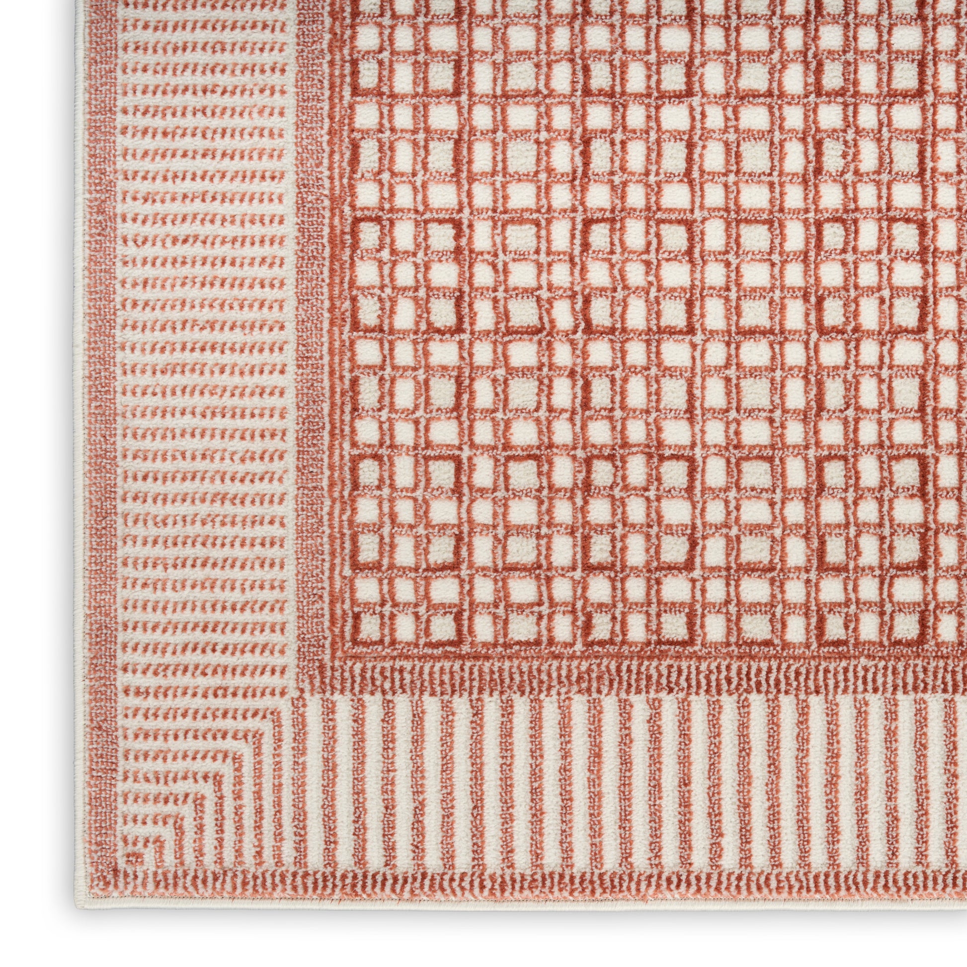 Nourison Home Nordic  Brick Ivory  Contemporary