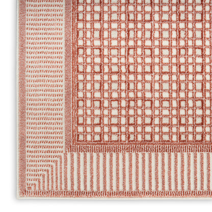 Nourison Home Nordic  Brick Ivory  Contemporary