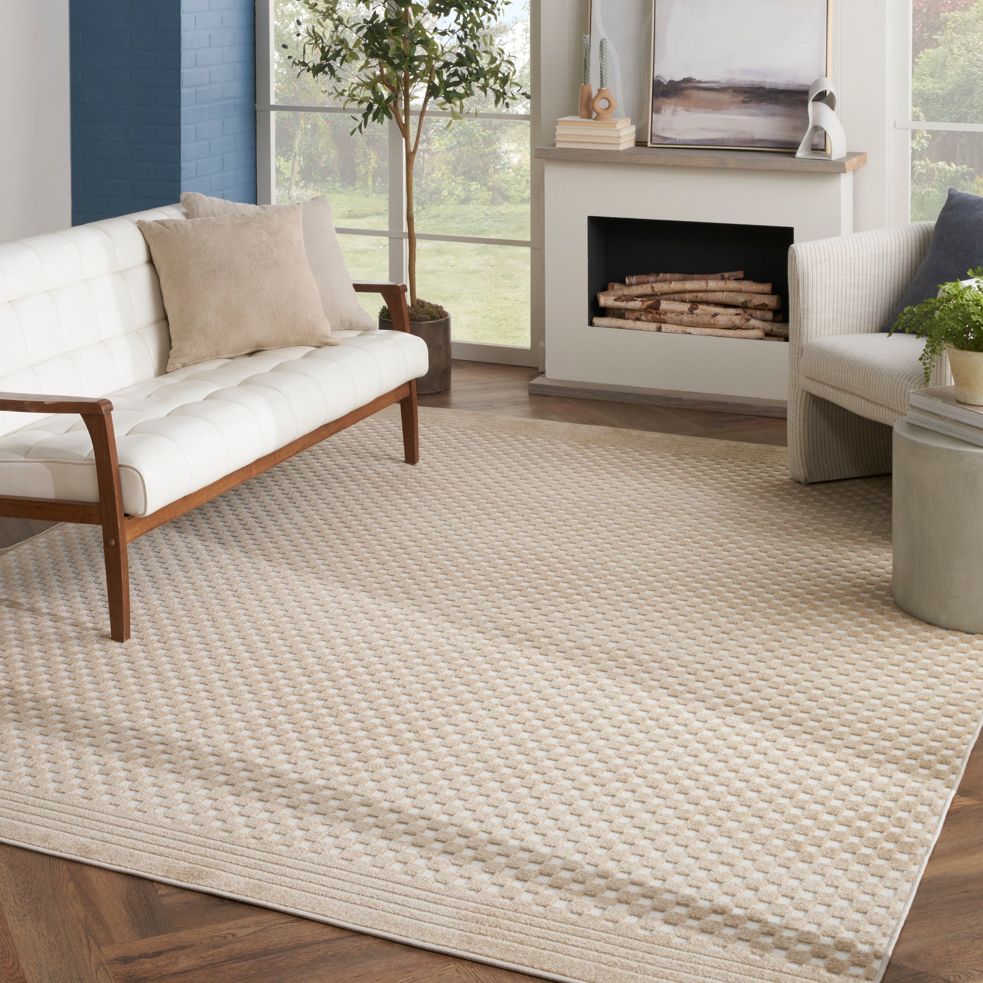 Nourison Home Care Free  Taupe  Contemporary