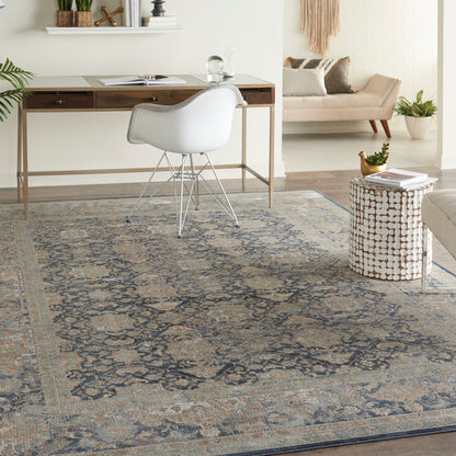 Nourison Home Malta  Navy  Traditional