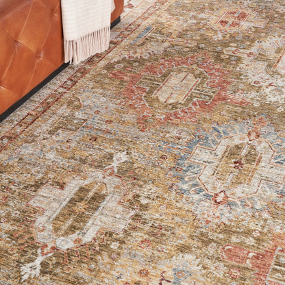 Nourison Home Sahar  Green  Traditional