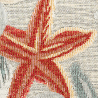 Nourison Home Suncoast  Grey Multicolor  Contemporary