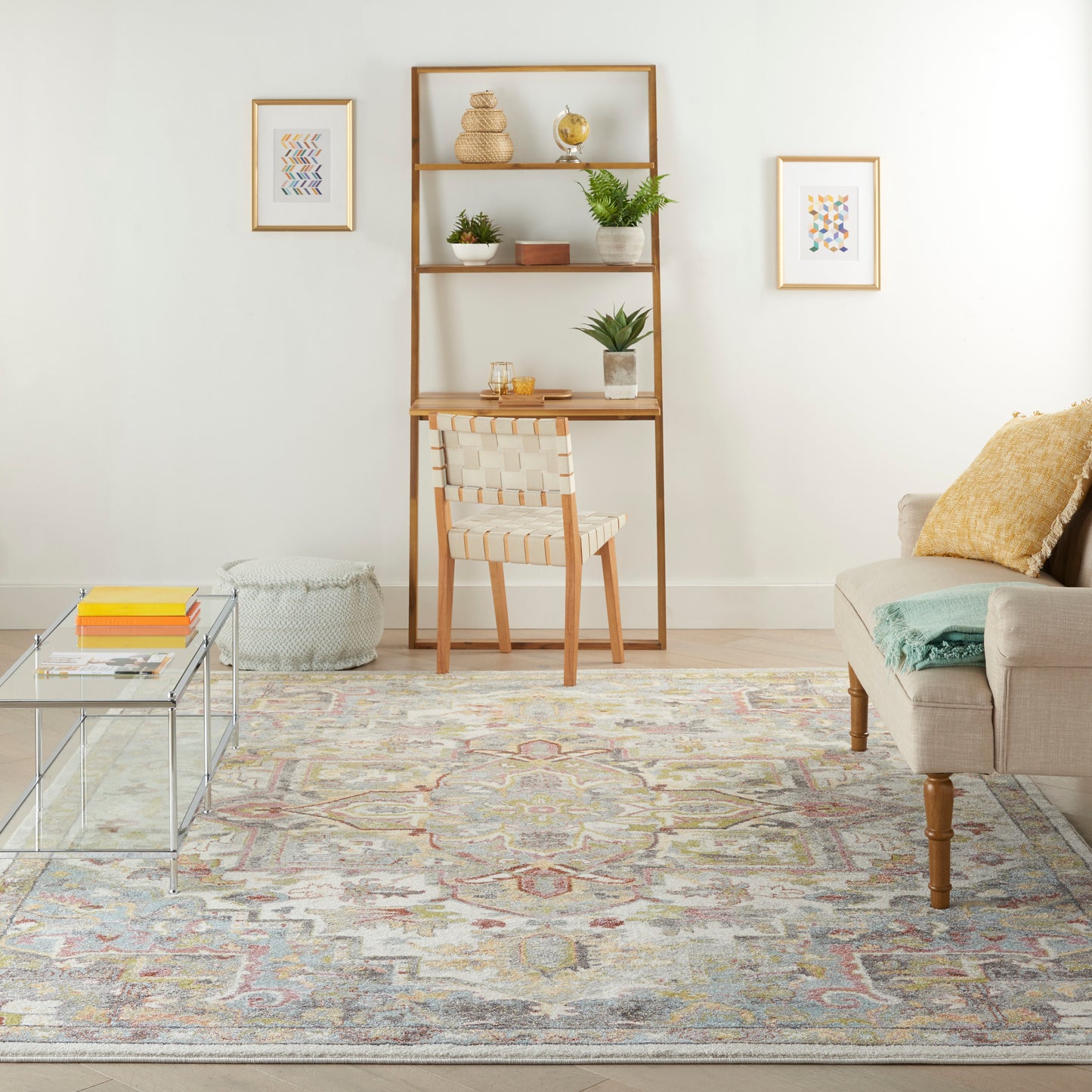 Nourison Home Soraya  Ivory Multicolor  Traditional
