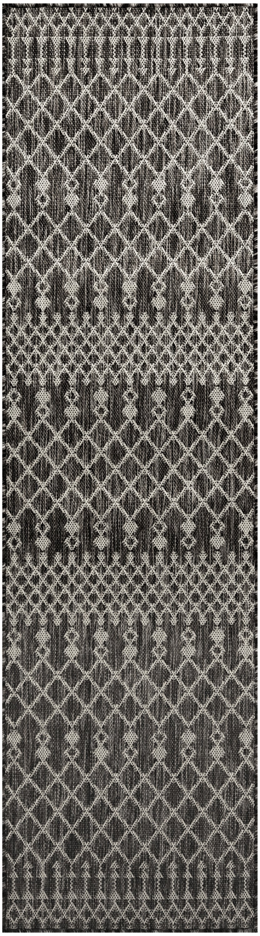 Nourison Home Positano POS02 Black Contemporary Power-loomed Rug