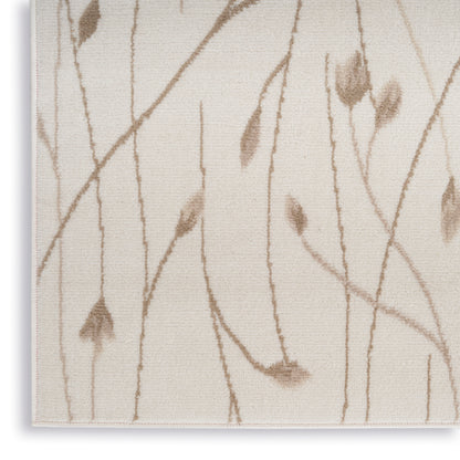 Nourison Home Grafix  Ivory Beige  Contemporary