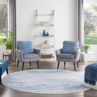Nourison Home Whimsicle  Ivory Blue  Transitional
