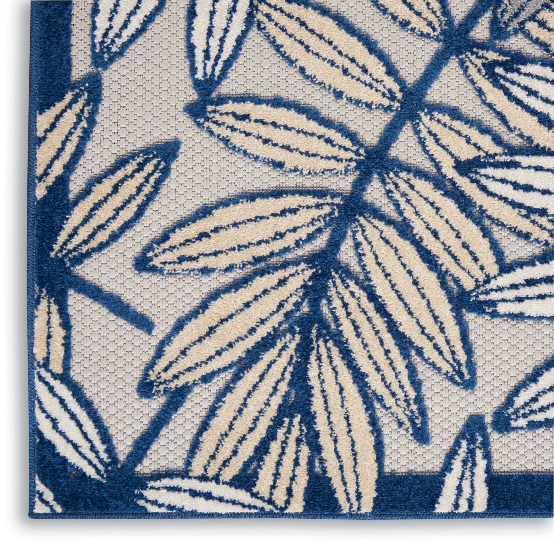 Nourison Home Aloha  Ivory Navy  Contemporary