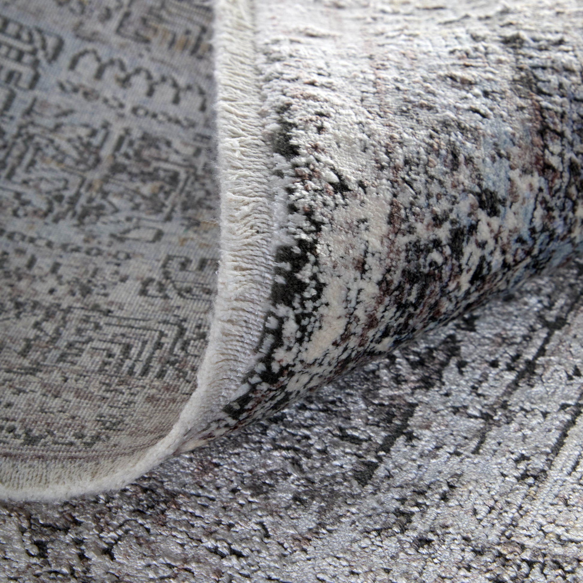 Feizy Sarrant  Gray  Transitional/Bohemian & Eclectic/Casual