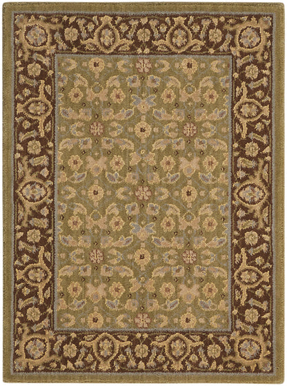 Nourison Home Persian Empire PE26 Green Traditional Loomed Rug