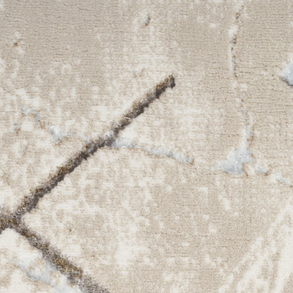 Nourison Home Glitz  Ivory Grey  Contemporary