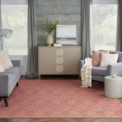 Nourison Home Versatile  Coral Orange  Contemporary