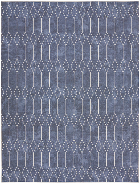 Nourison Home New Concept Washables  Navy  Contemporary