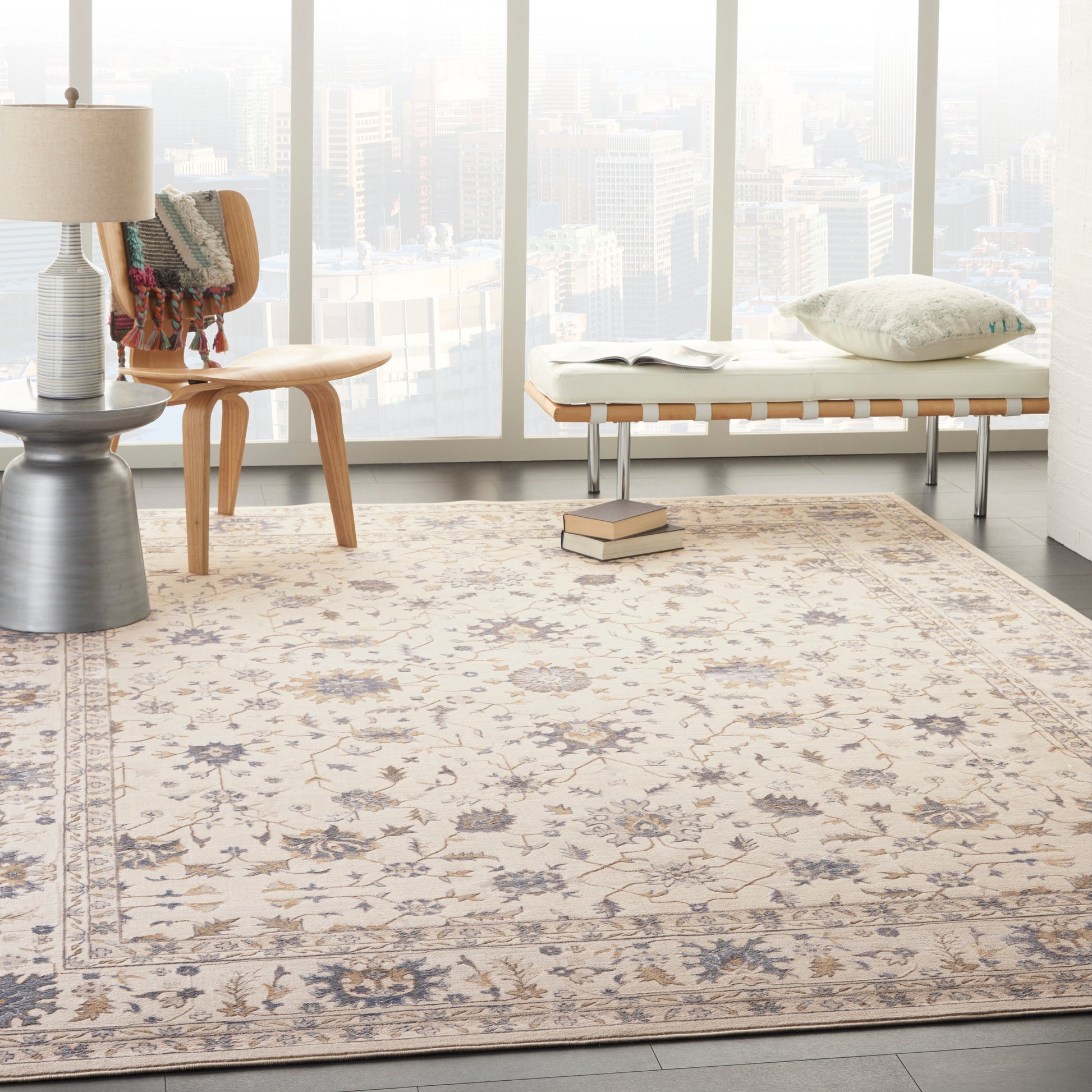 Nourison Home Silky Textures  Ivory  Traditional