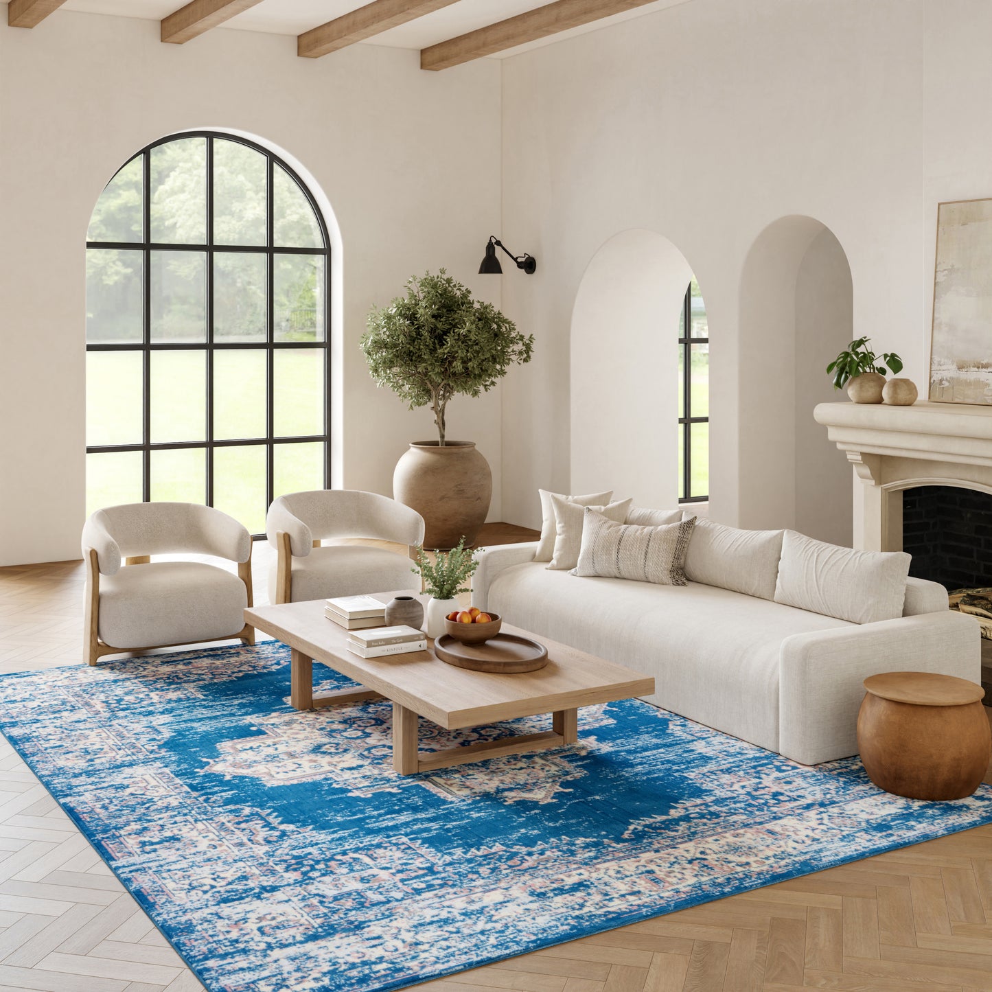 Nourison Home Grafix  Blue  Transitional