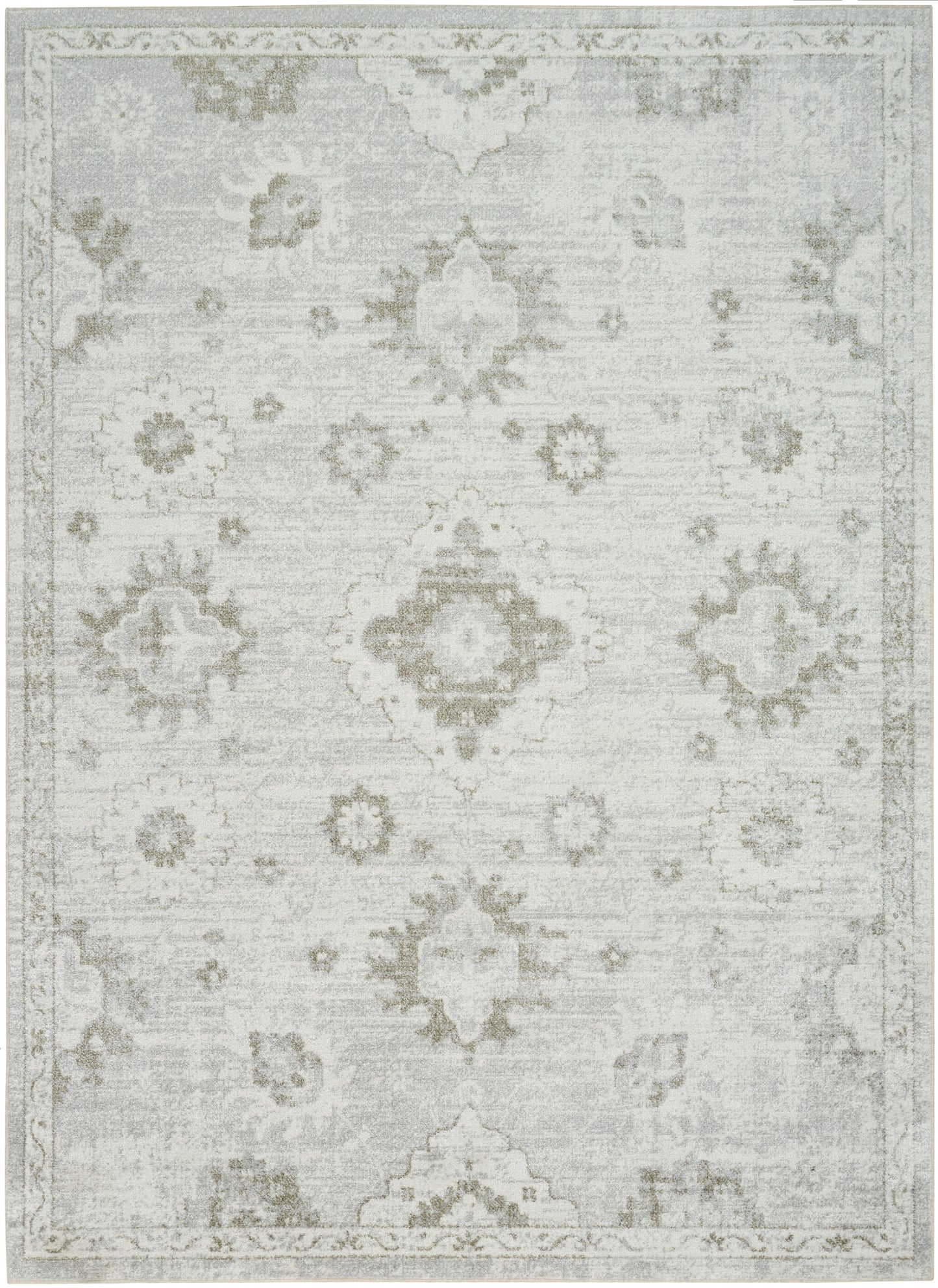 Nourison Home Astra Machine Washable ASW19 Ivory Traditional Power-loomed Rug