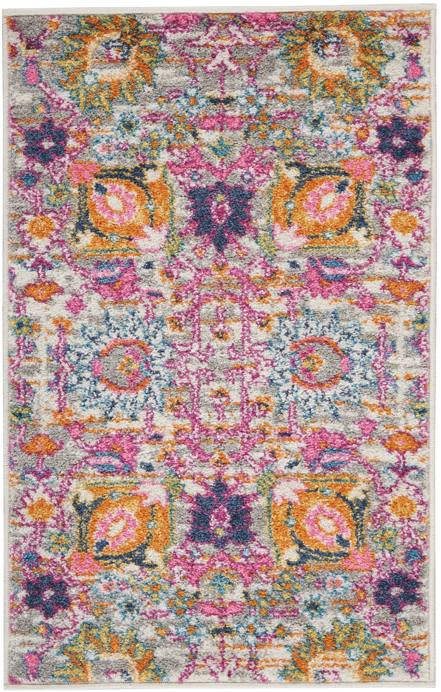 Nourison Home Passion PSN01 Silver Transitional Power-loomed Rugs