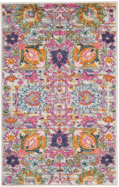 Nourison Home Passion PSN01 Silver Transitional Power-loomed Rugs