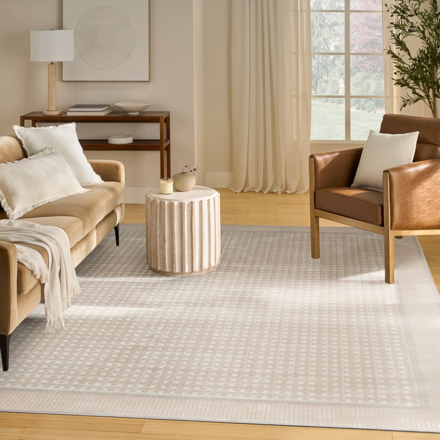 Nourison Home Nordic  Beige  Contemporary