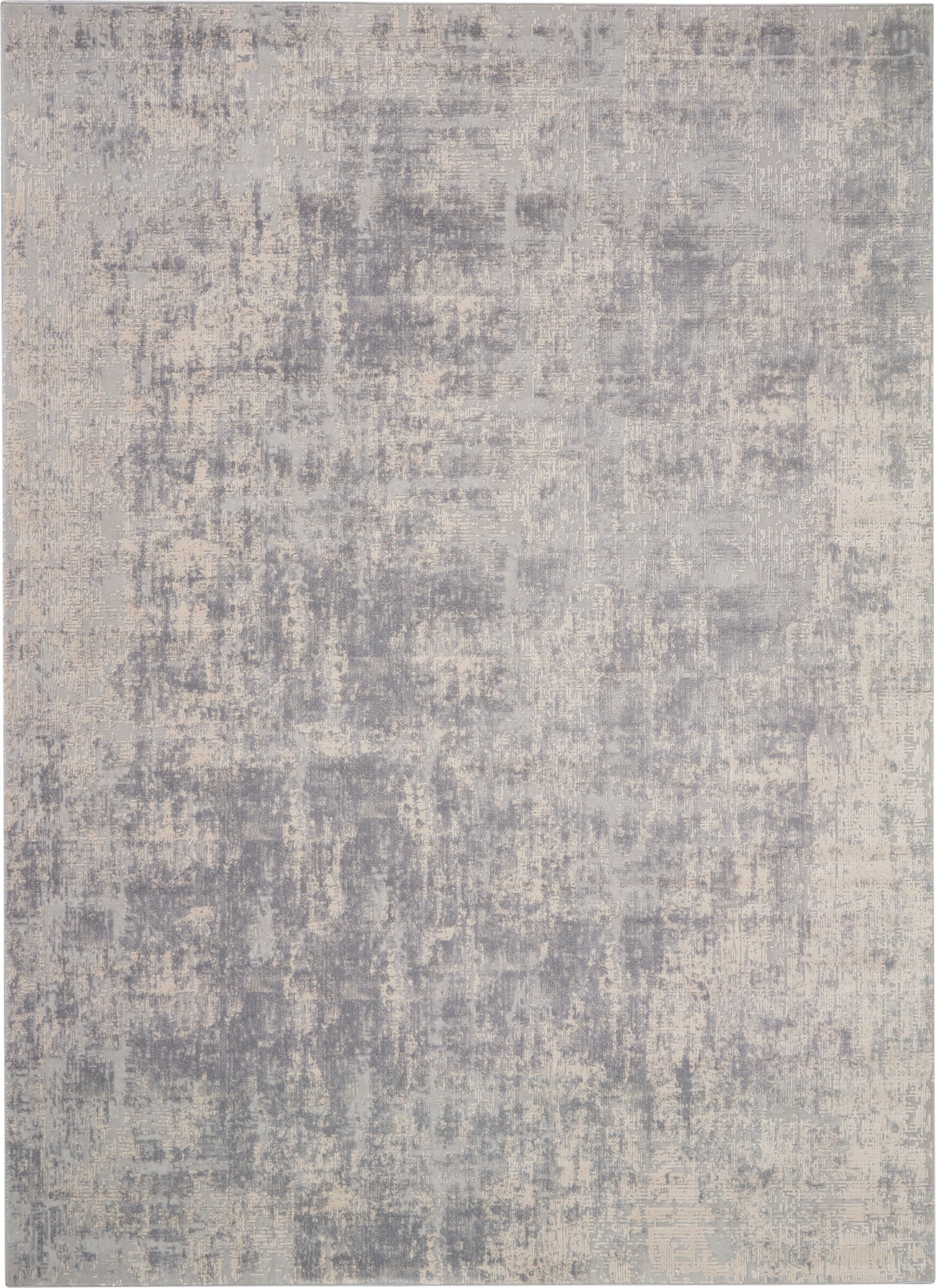 Nourison Home Rustic Textures RUS01 Ivory Silver Contemporary Power-loomed Rugs