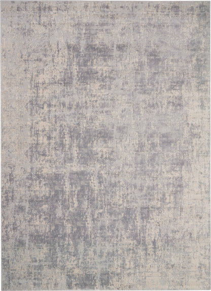 Nourison Home Rustic Textures RUS01 Ivory Silver Contemporary Power-loomed Rugs