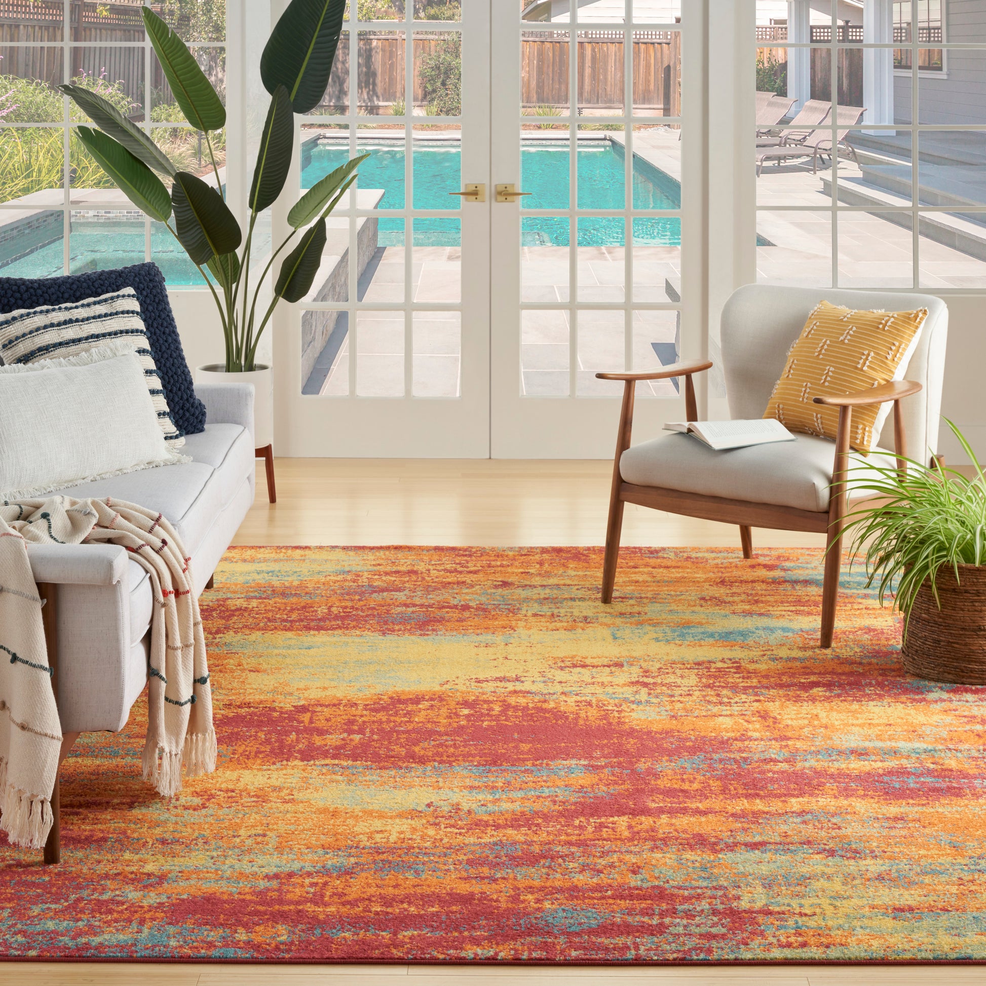 Nourison Home Nourison Essentials  Flame  Contemporary