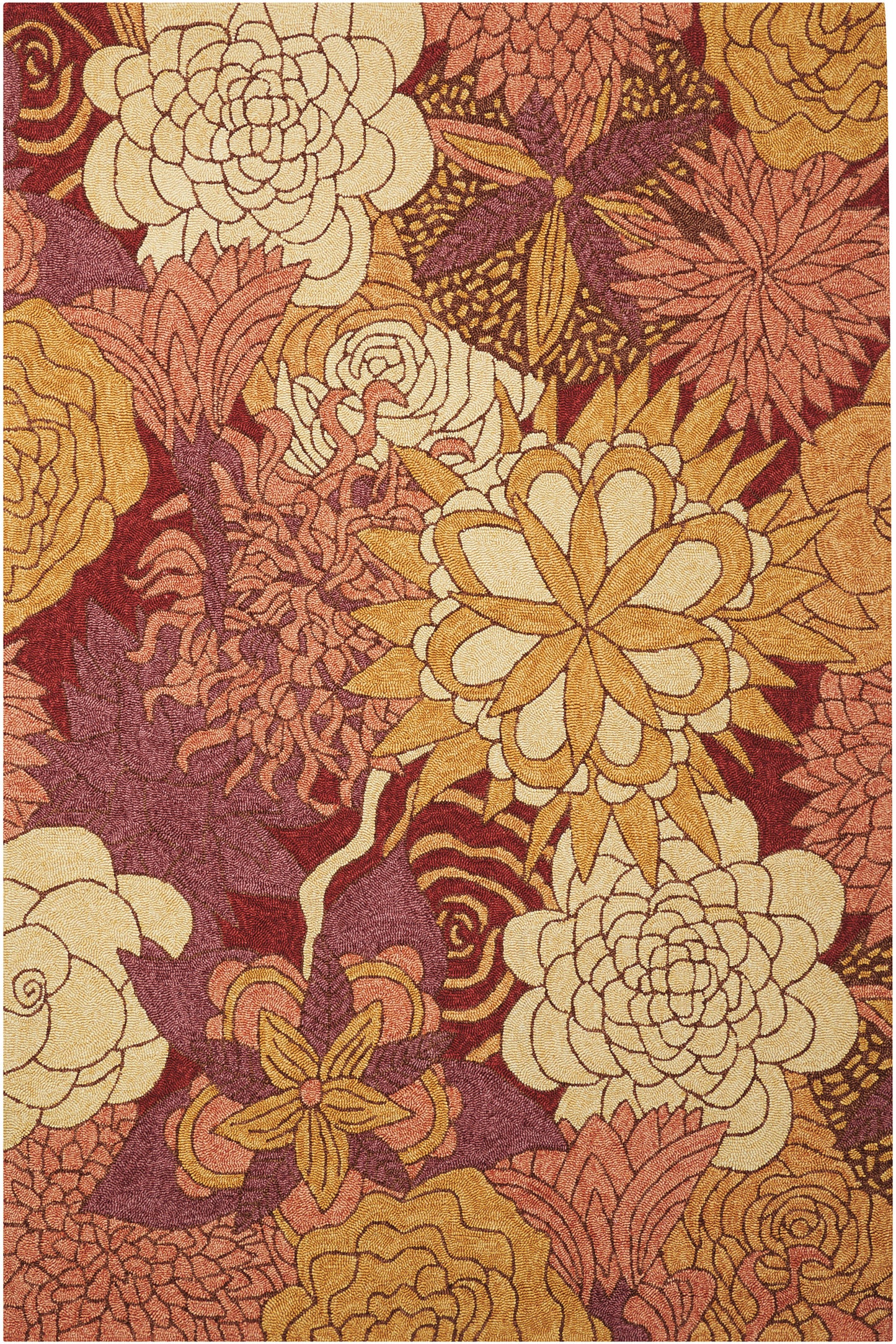 Nourison Home South Beach SOU07 Spice Contemporary Hooked Rug