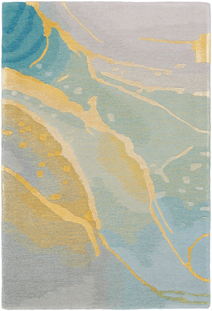 Nourison Home Prismatic PRS27 Grey Seafoam Contemporary Hand Tufted Rug