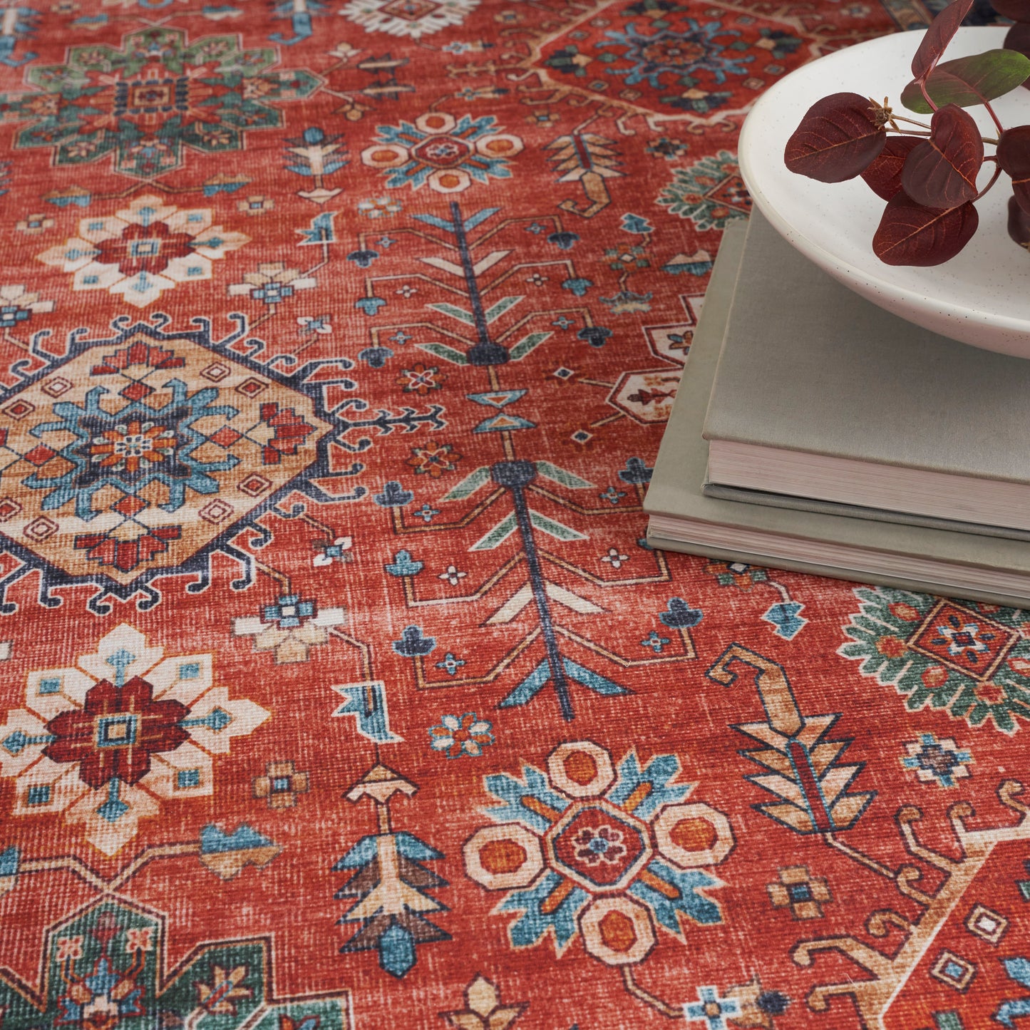 Nourison Home Fulton  Rust  Traditional