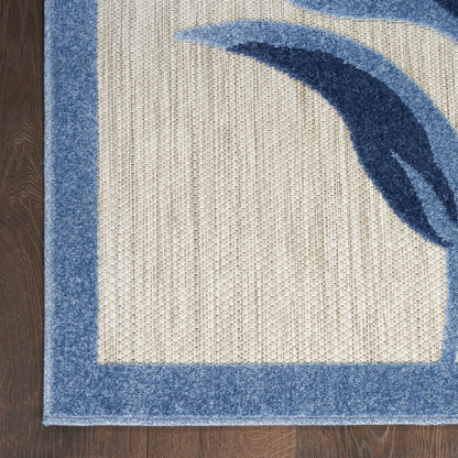 Nourison Home Aloha  Blue Grey  Contemporary