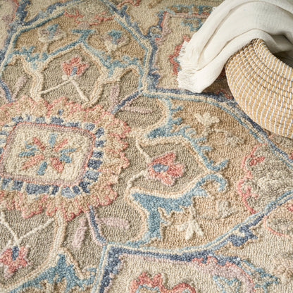 Nourison Home Maison  Green Ivory  Traditional