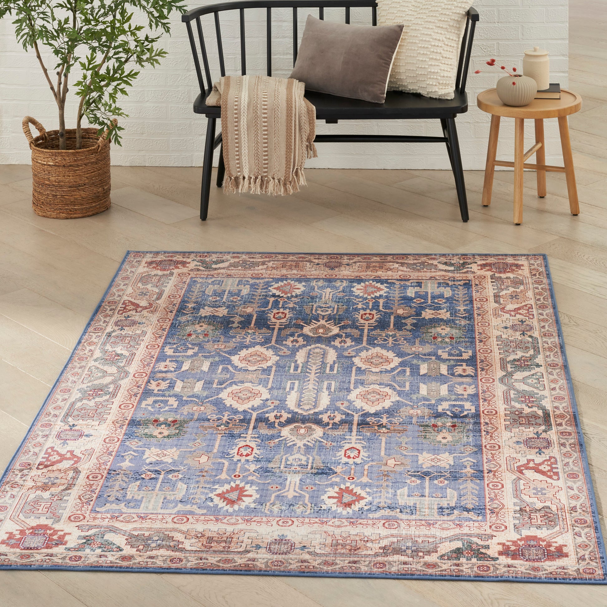 Nourison Home Vintage Home  Blue  Traditional