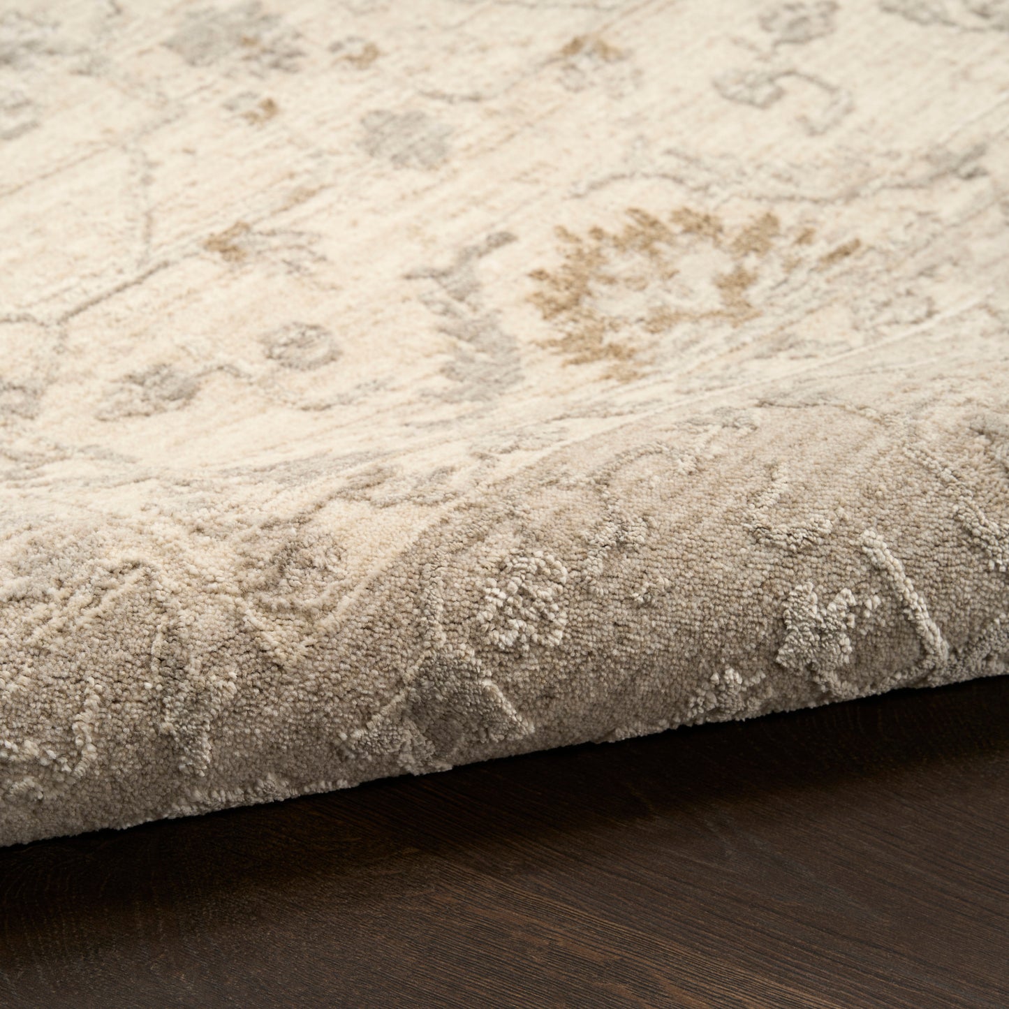 Nourison Home Moonlit  Ivory Grey  Traditional