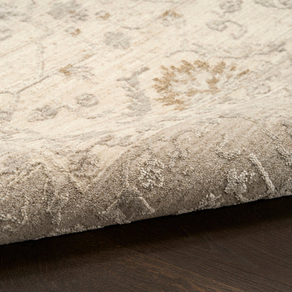 Nourison Home Moonlit  Ivory Grey  Traditional