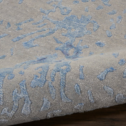 Nourison Home Silk Shadows  Grey Blue  Contemporary