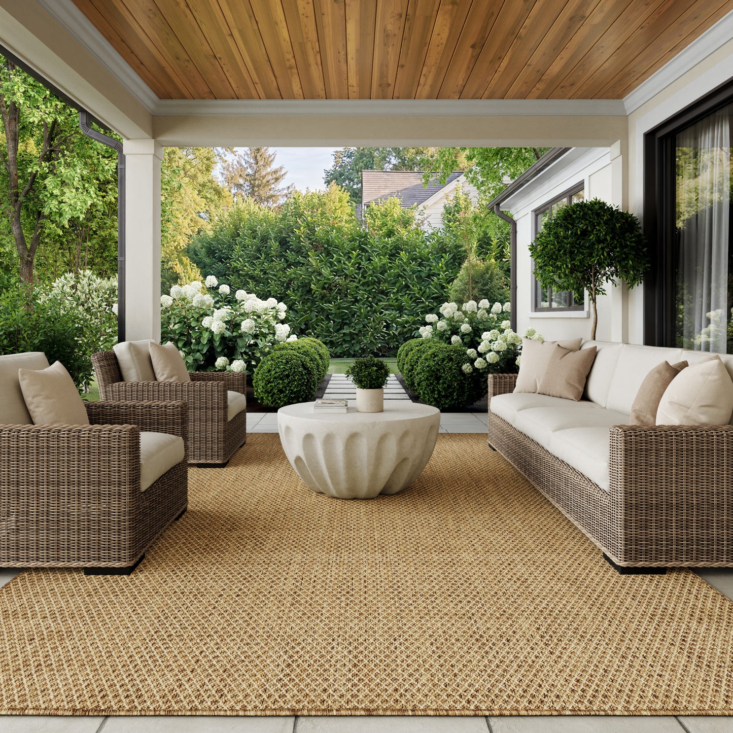 Nourison Home Courtyard  Jute  Contemporary