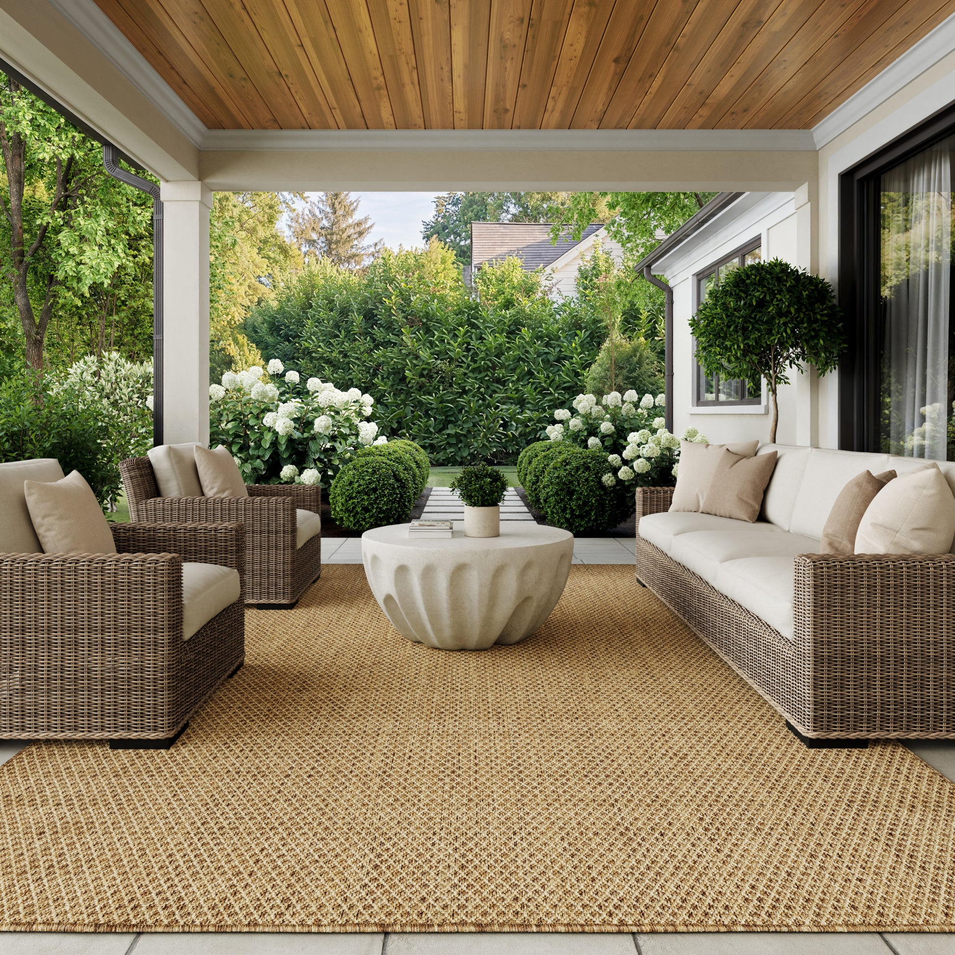 Nourison Home Courtyard  Jute  Contemporary