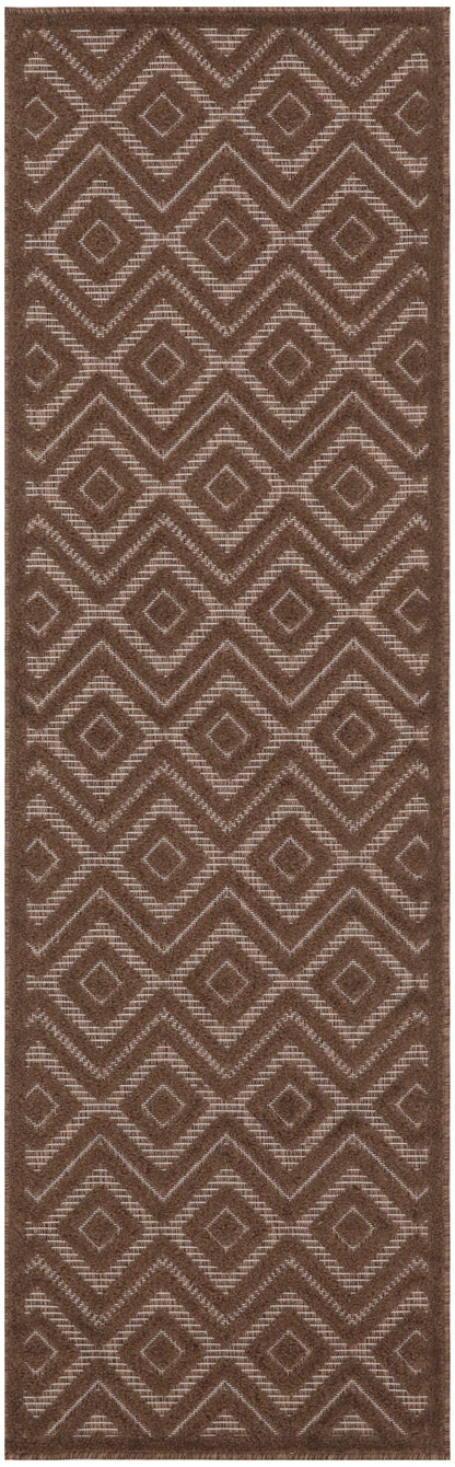 Nourison Home Versatile NRV01 Brown Contemporary Flat Weave Rug