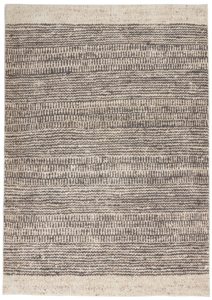 Calvin Klein Etched CK72 Ivory Grey Contemporary Power-loomed Rug